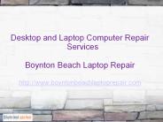 Desktop and Laptop Computer Repair Services