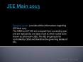 JEE Main 2013 PowerPoint PPT Presentation