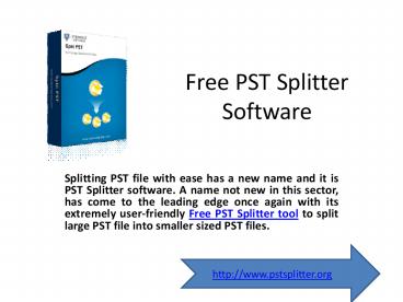 Free PST Splitter Software