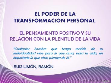 El Pensamiento Positivo y su relación con la felicidad
