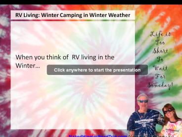 RV Living: Winter Camping in Winter Weather
