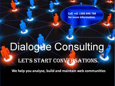 Analyse, Build and Maintain Web Communities