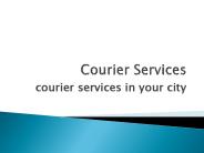 Get same day courier services in your city