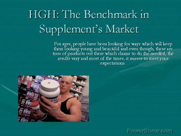 Can HGH benefit your lifestyle?