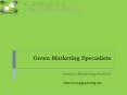 Green Marketing Specialists PowerPoint PPT Presentation