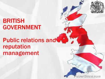 UK Government & The Media