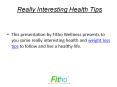 Really Interesting Health Tips | Fitho PowerPoint PPT Presentation
