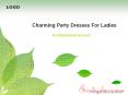 Charming Party Dresses For Ladies PowerPoint PPT Presentation