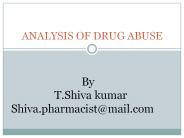 drug abuse