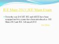 JEE Main 2013 PowerPoint PPT Presentation