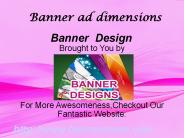 Banner ad dimensions