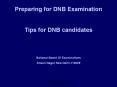 Preparing for DNB Examination PowerPoint PPT Presentation