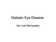 Diabetic Eye Disease