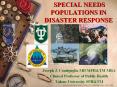 SPECIAL NEEDS POPULATIONS IN DISASTER RESPONSE PowerPoint PPT Presentation