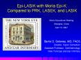 Epi-LASIK with Moria Epi-K: Compared to PRK, LASEK, and PowerPoint PPT Presentation