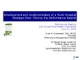 Development and Implementation of a Rural Hospital Strategic Plan: Moving the Performance Needle PowerPoint PPT Presentation