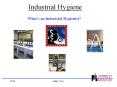 Industrial Hygiene PowerPoint PPT Presentation