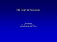 The Heart of Sociology PowerPoint PPT Presentation