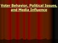 Voter Behavior, Political Issues, and Media Influence PowerPoint PPT Presentation