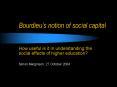 Bourdieu PowerPoint PPT Presentation