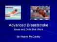 Advanced Breaststroke PowerPoint PPT Presentation