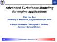 Advanced Turbulence Modeling for engine applications PowerPoint PPT Presentation