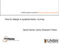 How to design a questionnaire / survey PowerPoint PPT Presentation