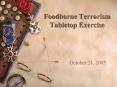 Foodborne Terrorism Tabletop Exercise PowerPoint PPT Presentation