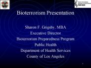 Bioterrorism Presentation
