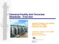 Chemical Facility Anti-Terrorism Standards - Overview PowerPoint PPT Presentation