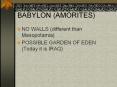 BABYLON (AMORITES) PowerPoint PPT Presentation