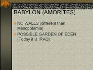 BABYLON (AMORITES)