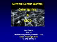 Network Centric Warfare,