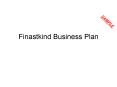 Finastkind Business Plan PowerPoint PPT Presentation