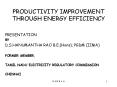 PRODUCTIVITY IMPROVEMENT THROUGH ENERGY EFFICIENCY PowerPoint PPT Presentation