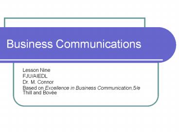 Business Communications