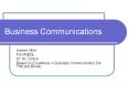 Business Communications PowerPoint PPT Presentation