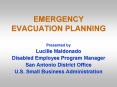 EMERGENCY EVACUATION PLANNING Presented by Lucille Maldonado PowerPoint PPT Presentation