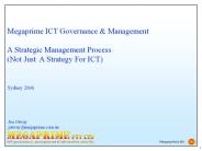 Megaprime ICT Governance & Management A Strategic Management