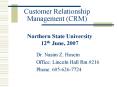Customer Relationship Management (CRM) PowerPoint PPT Presentation