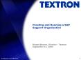 Creating and Running a SAP Support Organization PowerPoint PPT Presentation