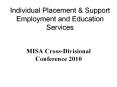 Individual Placement & Support Employment and Education PowerPoint PPT Presentation