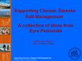 Supporting Chronic Disease Self-Management: A collection of PowerPoint PPT Presentation