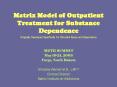 Matrix Model of Outpatient Treatment for Substance PowerPoint PPT Presentation