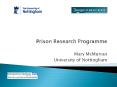 Mary McMurran University of Nottingham PowerPoint PPT Presentation