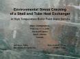 Environmental Stress Cracking of a Shell and Tube Heat PowerPoint PPT Presentation