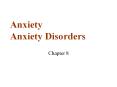 Anxiety Anxiety Disorders Chapter 8 Nursing PowerPoint PPT Presentation