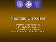 Neurotic Disorders