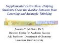 Supplemental Instruction: Helping Students Cross the Border PowerPoint PPT Presentation