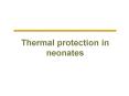 Thermal protection in neonates NH- NH- NH- NH- NH- NH- NH PowerPoint PPT Presentation